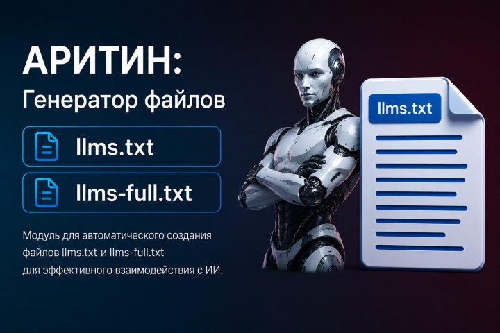 Настройка модуля для Битрикс: генератор файла llms.txt, llms-full.txt